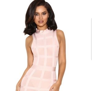 SEXY PINK BANDAGE DRESS